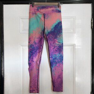 Retro Pattern Paint Splatter Leggings